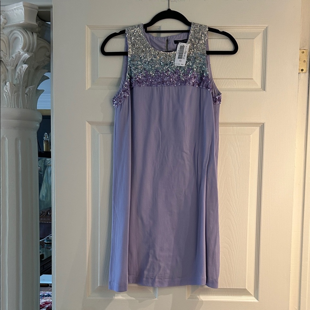 French Connection Purple Sequin Dress